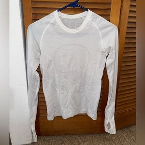 Lululemon swiftly long sleeve shirt, size 4, white